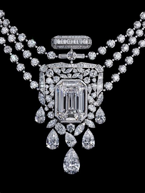 chanel 55.55-carat diamond price|Chanel perfume necklace.